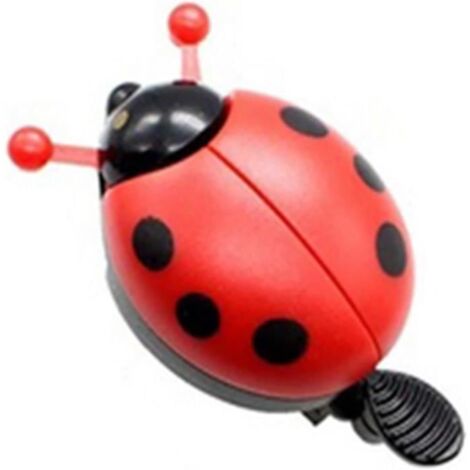 Sonnette de vélo - Non spécifié - Coccinelle - Acier et ABS - Étanche - Installation facile