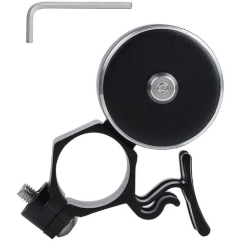 Sonnette de vélo pour adulte, sonnette de vélo forte et nette, accessoire de vélo pour VTT, plage, cruiser, déplacement, facile à monter sur le guidon, noir