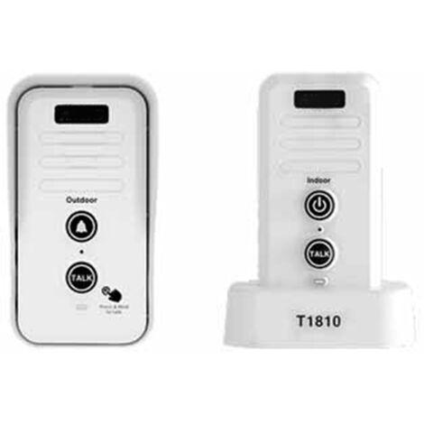 Sonnette d'interphone sans fil, longue portée de 1500m, étanche, Rechargeable, pour la maison