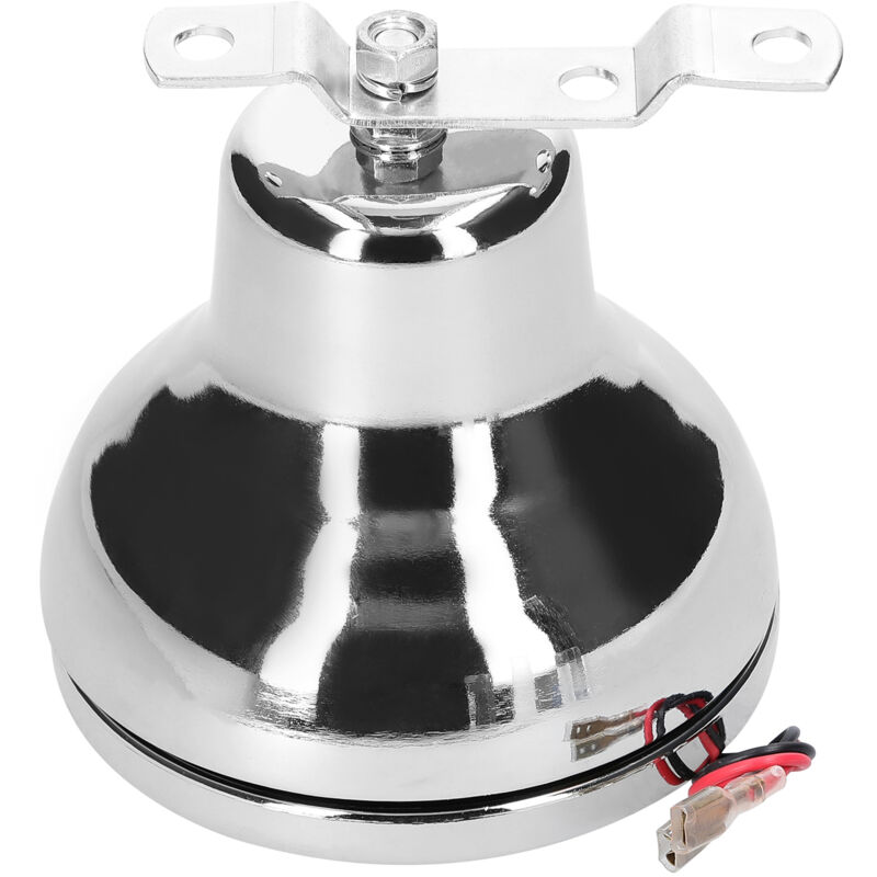 Lifcausal - Sonnette électrique 12 v 110 dB, alarme de sécurité puissante, klaxon interne, sonnette d'alarme d'urgence en acier inoxydable pour