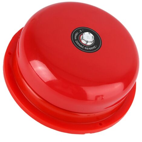Sonnette électrique puissante 95 dB, acier carbone 6 pouces, pour courant AC 220V, type à percussion interne.