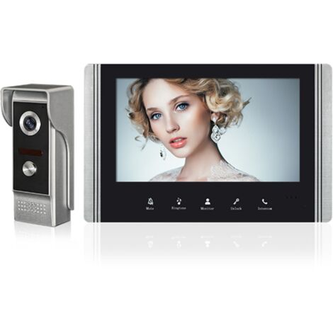 Sonnette intelligente Wi-Fi Tuya V7022B-WIFI-M4, 7 pouces, déverrouillage vidéo à distance par téléphone portable