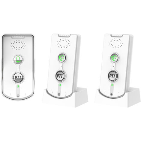 Sonnette Intercom Sans Fil Rechargeable, Interphone Intelligente Longue Distance 1000m, Pour Maison et Bureau, Double Voie Réelle, 3 Niveaux de Volume
