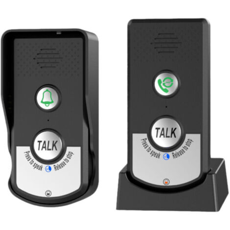 Sonnette interphone sans fil avec commande vocale bidirectionnelle, rappels pour les soins aux personnes âgées et système d'appel intelligent pour la maison