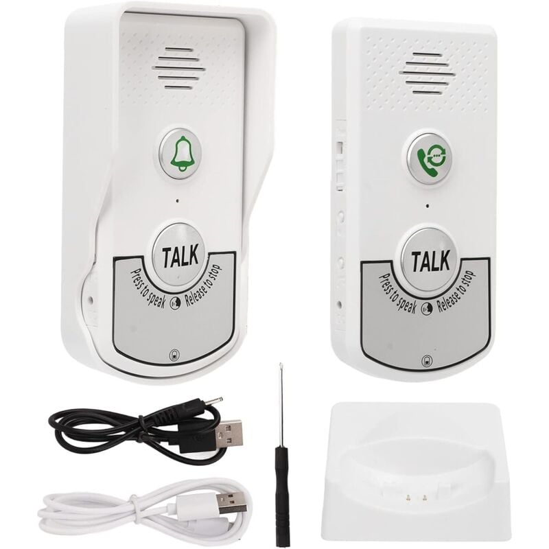 Gotrays - Sonnette Sans Fil, 1000 Mètres Sonnette de Porte Étanche Carillon Electronique, Sonnette D'interphone Sans Fil,Carillons électroniques