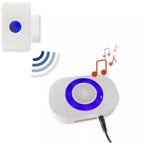 Sonnette sans fil 700m - Bouton autonome IP56 résistant aux intempéries & carillon longue distance (HEYO)