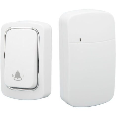 Sonnette sans Fil Autogénératrice IP68, Sans Pile, Son Puissant, AC100V‑230V, Prise UE pour Maison Hôtel