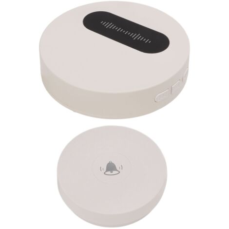 Sonnette sans fil autonome avec 1 récepteur et 2 boutons poussoirs, kit sans pile pour maison, prise européenne.