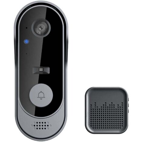 Sonnette sans fil avec caméra 1080p, interphone vidéo Wi-Fi intérieur, audio bidirectionnel, stockage sur carte SD et cloud, étanchéité IP66, vision nocturne infrarouge grand angle 130°, M9 sans P