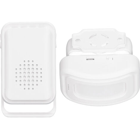 Sonnette sans fil avec détecteur de mouvement, alarme de sécurité à détecteur infrarouge, alimentation 5 V via micro USB