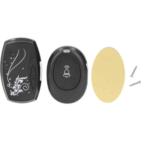 Sonnette sans fil avec lampe de poche LED, télécommande, musique, sonnette de porte de maison 1