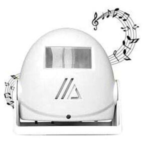 Sonnette sans Fil , Détecteur de Mouvement avec Alarme Sonore pour Porte/Entrée de Porte/Maison et Magasin/Bureau, Alarme de Sécurité