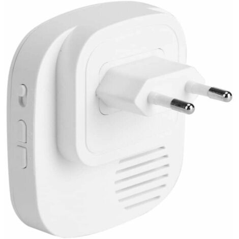 Sonnette Sans Fil Detecteur de Mouvement Carillon De Porte Eléctrique 36 Mélodies Alarme De Sécurité avec Emetteur et Récepteur pour Maison Bureau Htel Boutique Magasin(2+1 EU)
