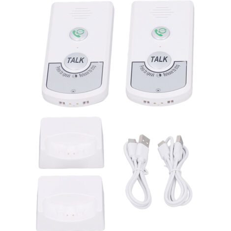 Sonnette sans fil étanche avec interphone bidirectionnel pour maison et salle de classe