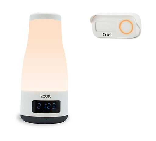 Extel - Sonnette sans fil Mood avec enceinte bluetooth lampe intégrée 083701 - Produit Neuf