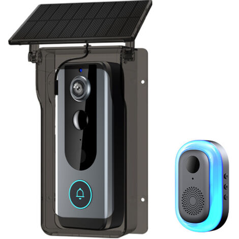 Sonnette sans fil, sécurité renforcée, boîtier à énergie solaire, détection de mouvement intelligente, stockage de vapeur gratuit, applications avancées.