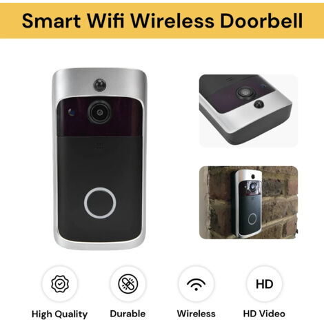 Sonnette sans fil, sonnette vidéo WiFi, interphone, caméra de sécurité intelligente