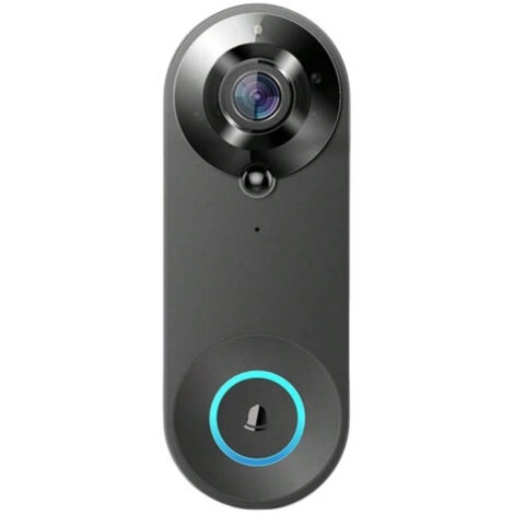 Sonnette vidéo avec caméra, detección inteligente de personas, carillón incluido, visualización directa, alimentación por batería, vigilancia interior y exterior