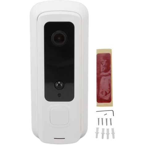 Sonnette Vidéo Extérieure H3 MINI 720P WiFi Caméra de Portail Sans Fil Sécurité Maison Blanche