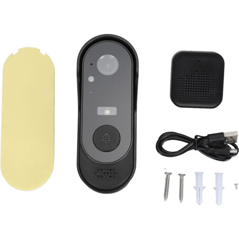 Sonnette vidéo HD, 2 voies, Vision nocturne, étanche IP65, visualisation de téléphone, caméra sans fil, pour application Tuya