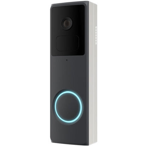 Sonnette vidéo sans fil avec sonnerie – Sonnette vidéo intelligente Full HD 1080p avec analyse IA, communication bidirectionnelle, détection de mouvement PIR (pour une utilisation extérieure), fonctio