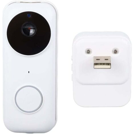 Sonnette Vidéo WiFi Sans Fil Avec Vision Nocturne Interphone Bidirectionnel Application Contrôle Caméra Sécurité Maison