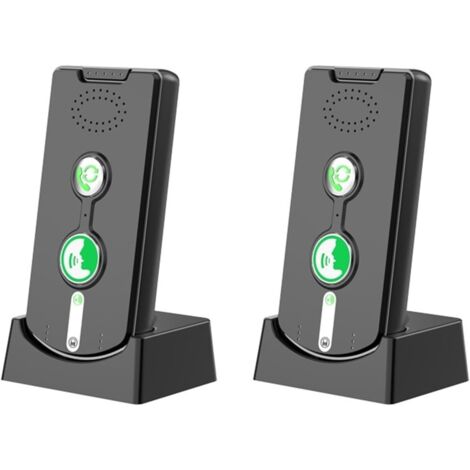 Sonnette vocale d'une portée de 500 mètres, interphone Audio.(Black)