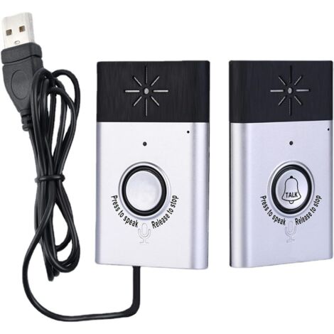 Sonnettes d'interphone pour salle de classe à domicile, sonnette d'interphone vocale intelligente à 2 voies pour la maison, système de contrôle d'accès par interphone, sécurité de la maison