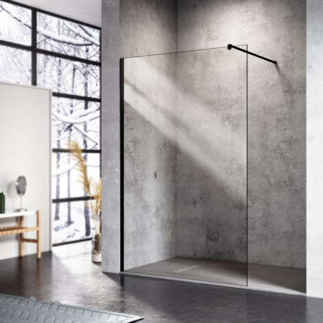 SONNI 10mm Walk in Dusche Duschwände Duschwand Duschabtrennung NANO Klares Sicherheitsglas 100x200cm