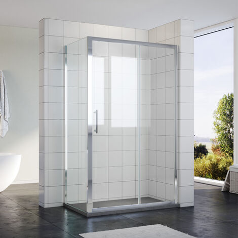 SONNI 110x70cm Duschkabine Schiebetür Duschabtrennung Duschkabine