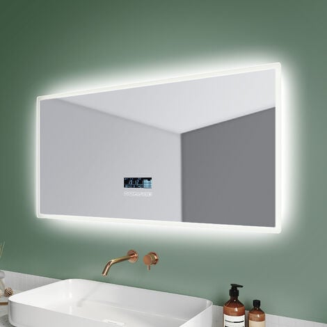 SONNI Badspiegel LED Beleuchtung Badezimmerspiegel Wandspiegel