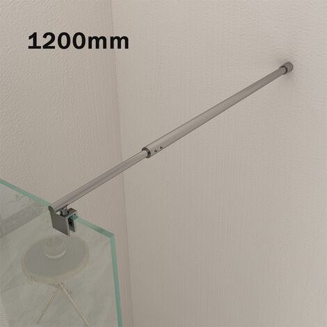 SONNI Barra di supporto 120 cm SONNI Barra di stabilizzazione a parete per doccia walk in shower Cabina doccia