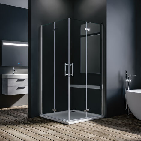 SONNI cabina doccia ingresso angolare 100x90cm 180°porta pieghevole schermo doccia cabina doccia doccia