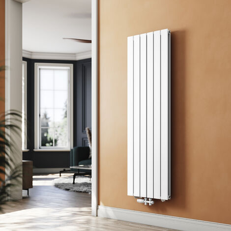 SONNI Design Flach heizkörper wohnzimmer Badheizkörper Vertikal Paneelheizkörper Doppelt Heizkoerper wohnzimmer mit Heizventil 1600 x 462 mm Weiß