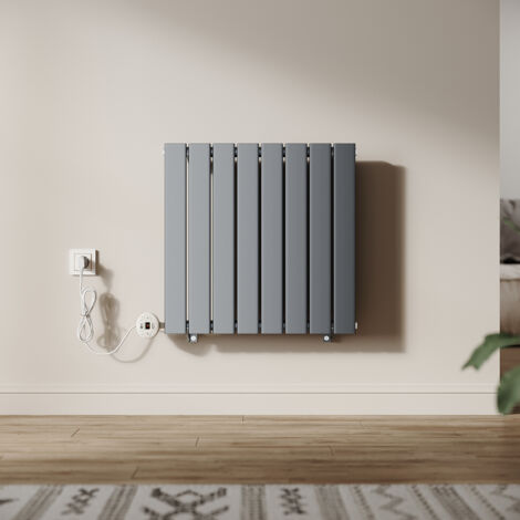 SONNI Design Heizkorper Paneelheizkörper Vertikal Einlagig Anthrazit Flachheizkörper mit Intelligenter Temperaturregelung 600x600mm, 600 Watt