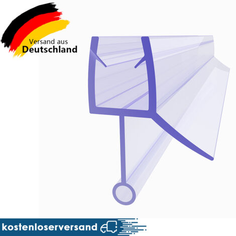SONNI Duschdichtung für 6mm Glasdicke Duschprofil Wasserabweiser Ersatzdichtung Duschtürdichtung mit verlängerter Innenlippe 120cm,PVC,Schimmelbeständigkeit