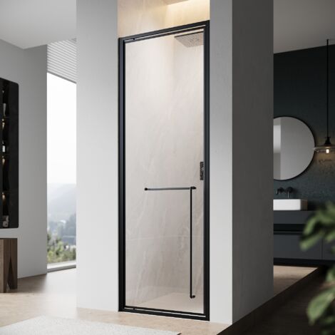 SONNI Duschtür Unsichtbare Pivot-Duschtür 6mm Sicherheit gehärtetem Glas Dusche bündig Tür, Mit Komforttürgriff 70x195cm