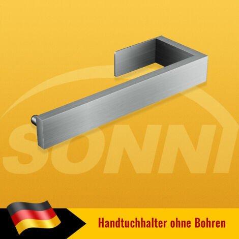 SONNI Handtuchhalter Toilettenpapierhalter ohne bohren Handtuchstange Edelstahl wc Rollenhalter 21.5cm