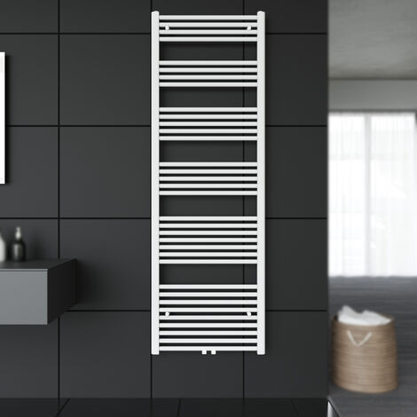 SONNI Handtuchtrockner Bad Badheizkörper Heizkörper Mittelanschluss Handtuchwärmer Weiß 1800x600mm