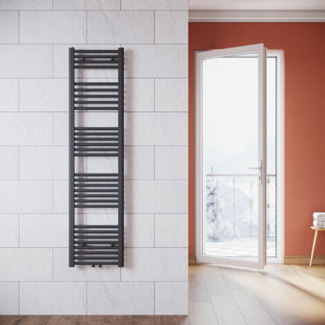 SONNI Heizkörper Badezimmer Badheizkörper mittelanschluss Handtuchwärmer Handtuchtrockner 1600x400mm Anthrazit