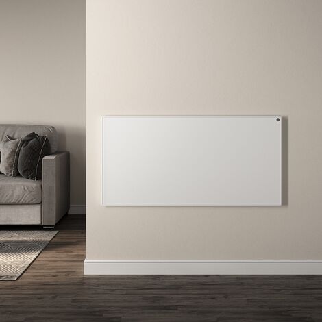 SONNI Radiatore a infrarossi in cristallo di carbonio Riscaldatore elettrico a parete Riscaldamento elettrico IP54 bianco 1205x605x22mm 700W, protezione da surriscaldamento