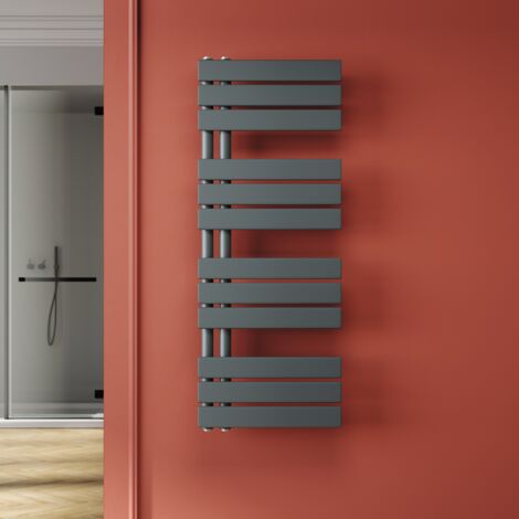 SONNI Radiatore Scaldasalviette orizzontale Verticale Radiatore Antracite saldamente collegato 1038x400mm 383 W