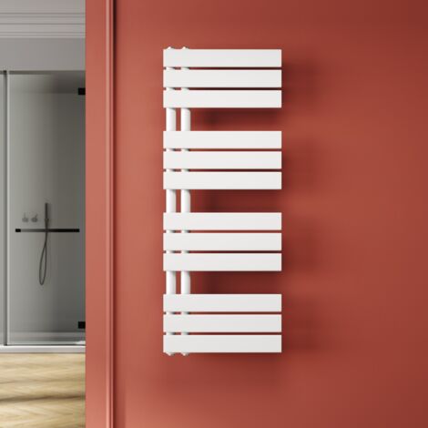 SONNI Radiatore Scaldasalviette orizzontale Verticale Radiatore Bianco saldamente collegato 1038x400mm 383 W