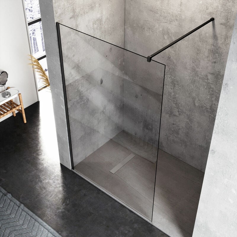 Walk in 10mm Paroi de douche Paroi de douche nano Verre de sécurité clair 90x200cm - Sonni