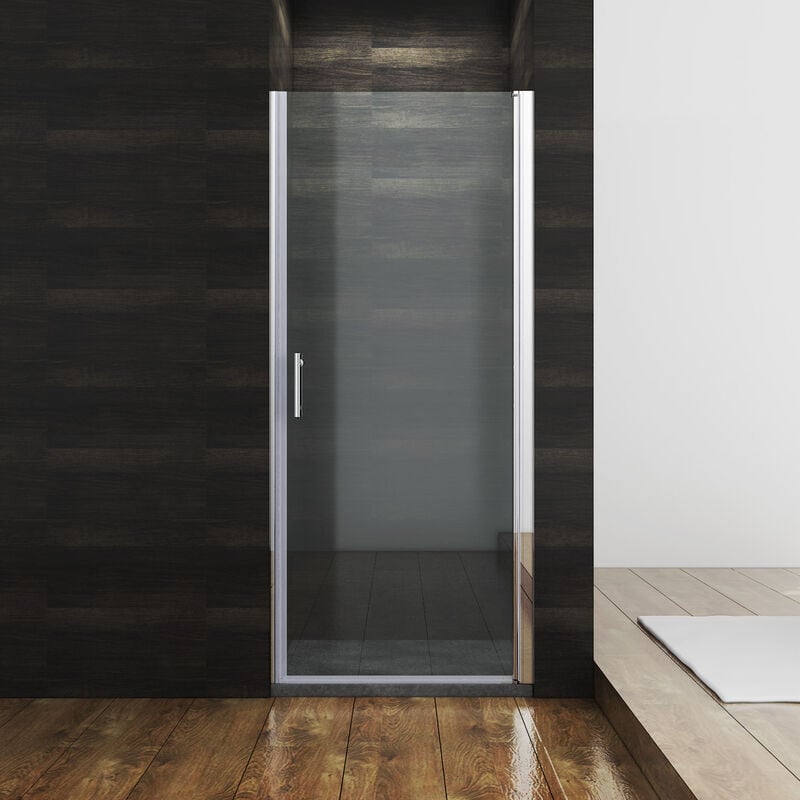 Sonni - Cabine de douche 90 x 185 cm Porte de douche battante Cabine de douche, verre nano
