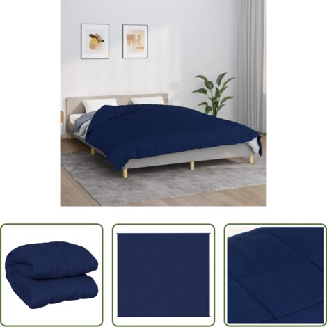 Sonno -  Coperta Ponderata Blu 200x230 cm 13 kg Tessuto