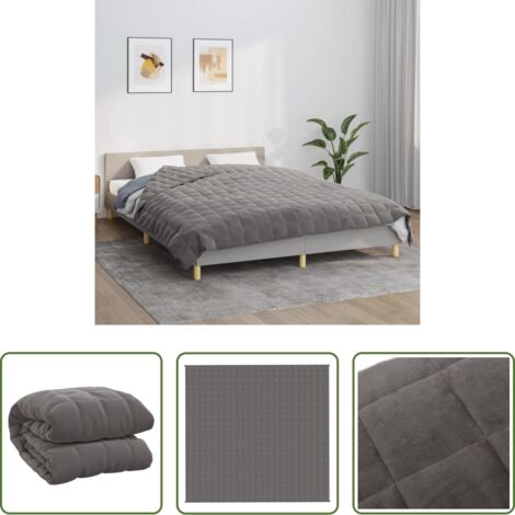 Sonno -  Coperta Ponderata Grigia 220x240 cm 11 kg Tessuto