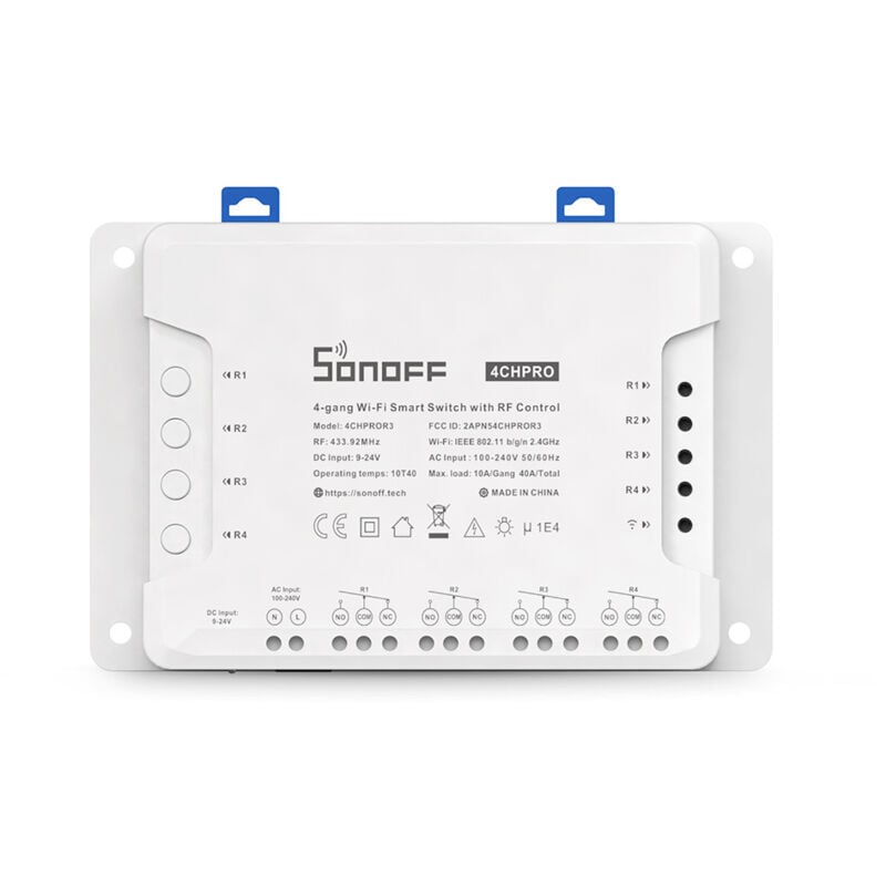 Sonoff 4CH PRO R3 ITEAD interrupteur intelligent WiFi 4 gangs avec application de contrôle RF prise en charge de la synchronisation 3 modes de