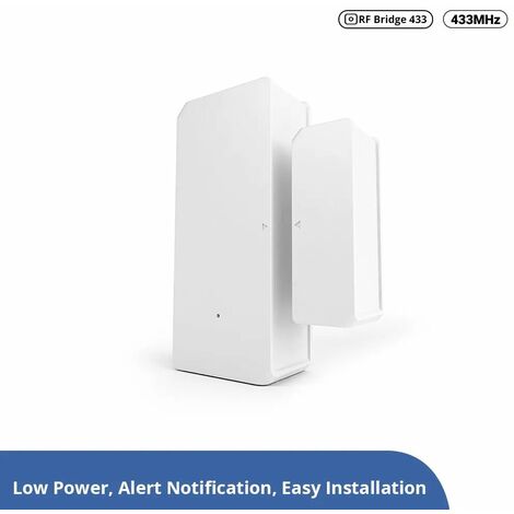 SONOFF DW2 RF Sensor Inalámbrico De Puerta Ventana App Alertas De Notificación Para Alarma De Seguridad Doméstica Inteligente Funciona Con El Puente RF SONOFF