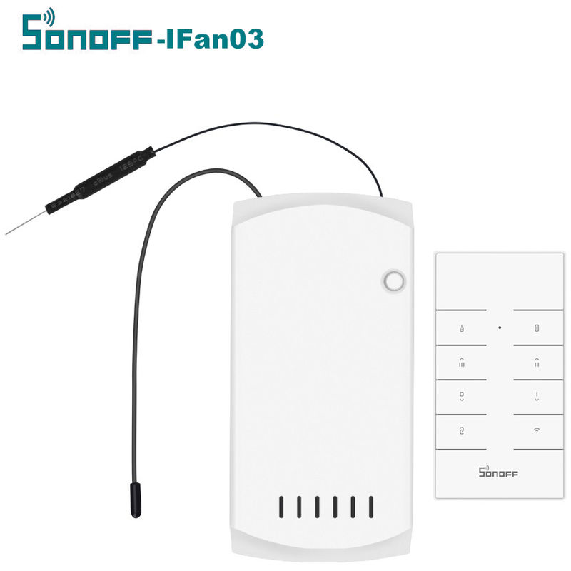 

IFan03 + RM433 Wi-Fi Ventilador de techo y lamparas de control de conmutacion inteligente - Sonoff